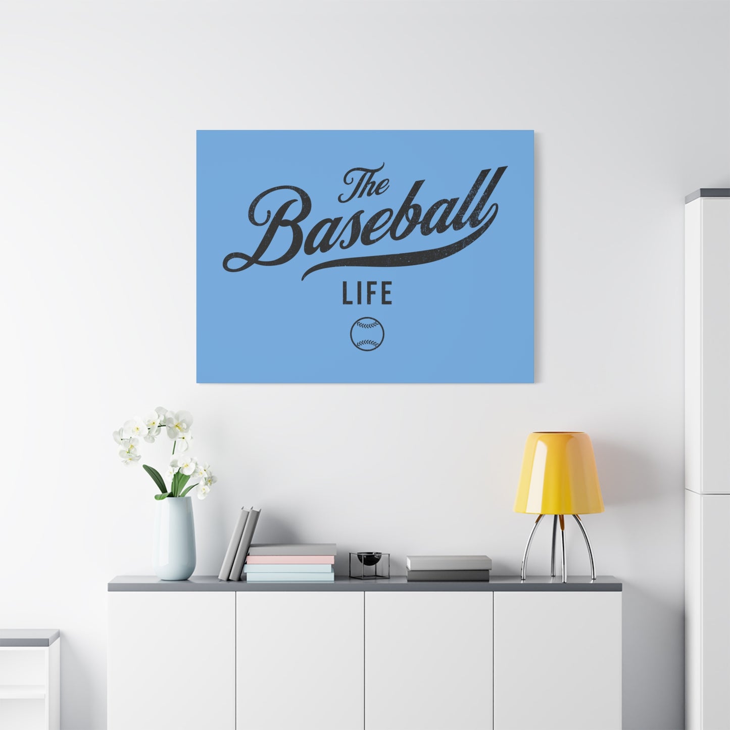 Wall Art Canvas_Carolina Blue w Black