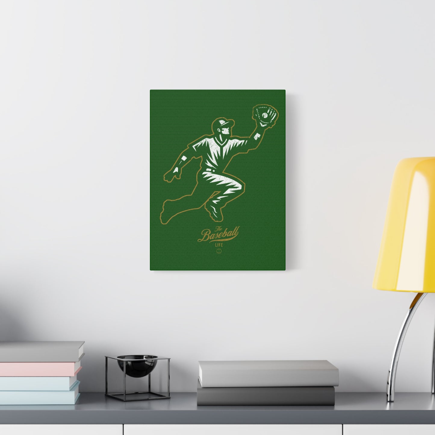 Player Icon Wall Art Canvas_Dark Green