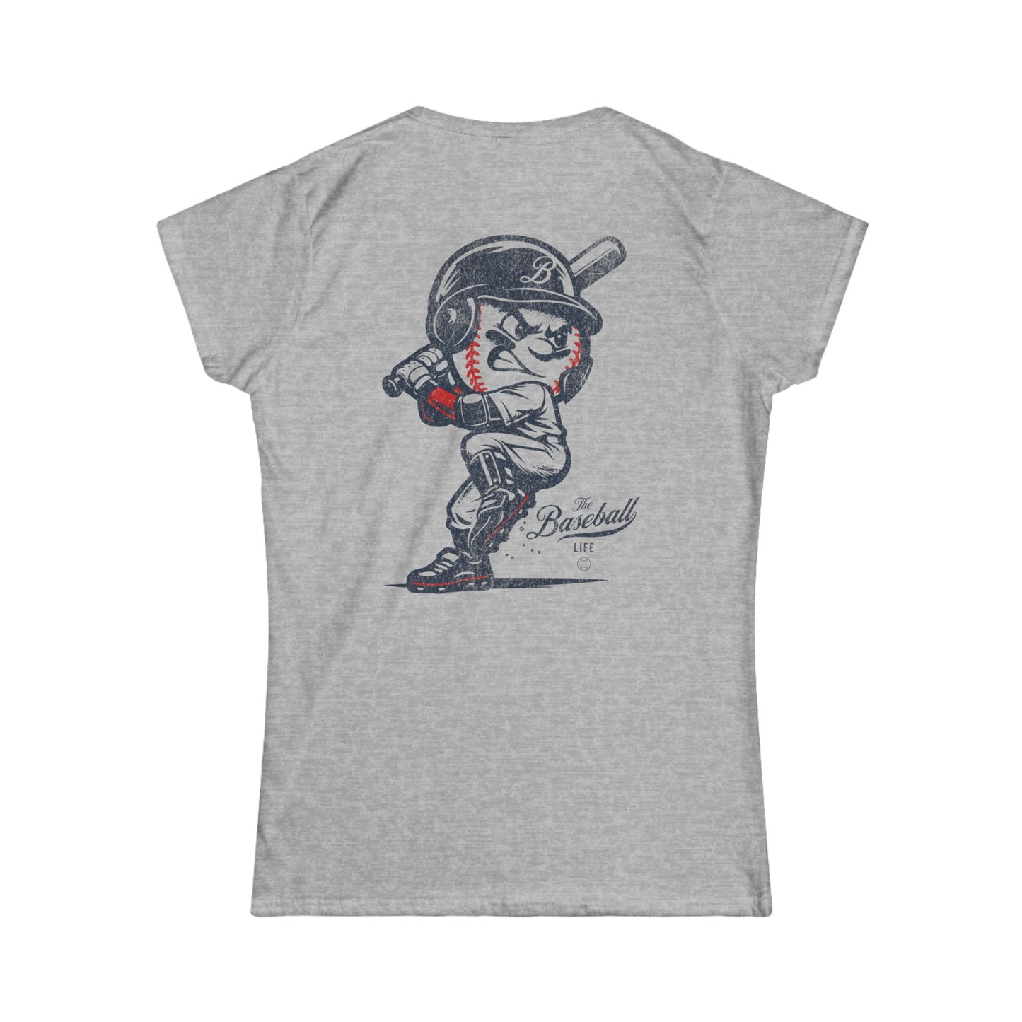 Women's Mr. Baseball Mascot Batting T-Shirt