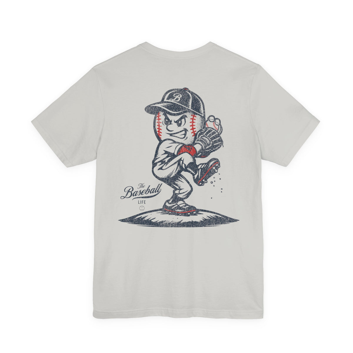 Mr. Baseball Mascot Pitching LEFTY T-Shirt