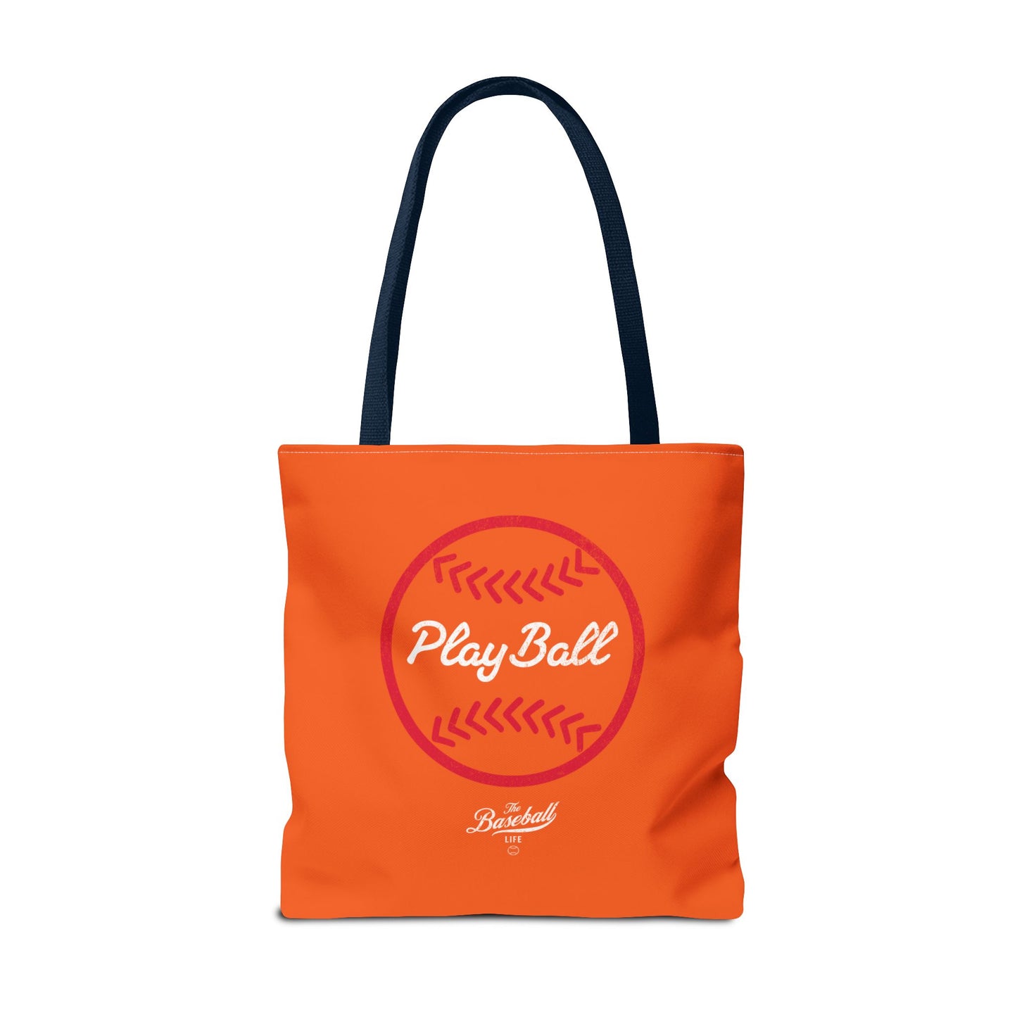 Baseball Icon Play Ball Tote Bag_Orange