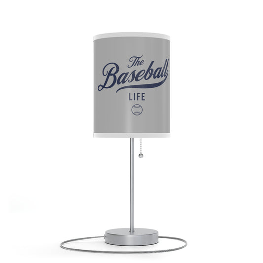 Table Lamp_Silver Gray w Navy Print