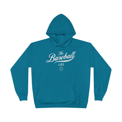 The Baseball Life Hoodie w/Grommets_White Print