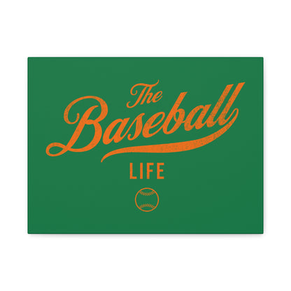 Wall Art Canvas_Green w Orange