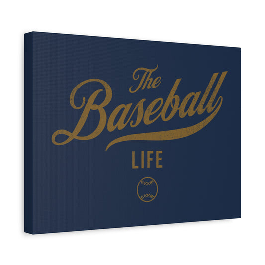 Wall Art Canvas_Navy w Old Gold