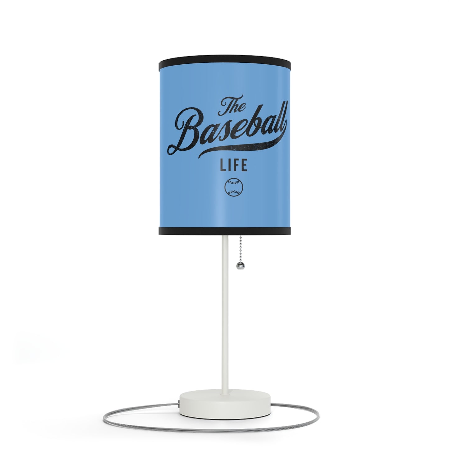 Table Lamp_Carolina Blue w Black Print