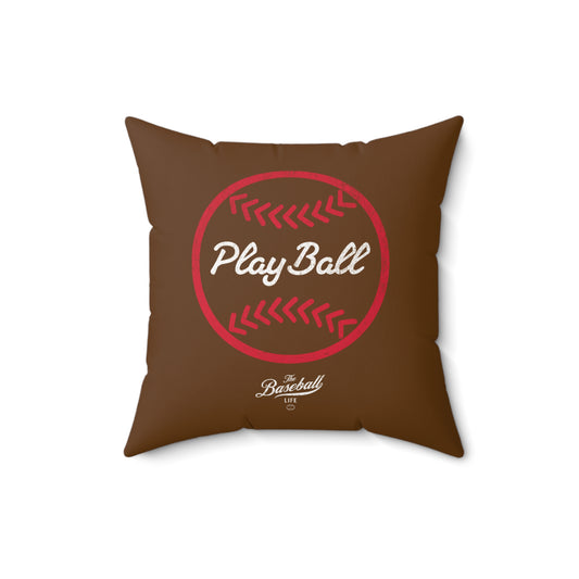 Accent Pillow_Play Ball Graphic Baseball_Dirt Brown