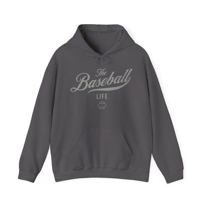 The Baseball Life Hoodie_Silver Gray Print
