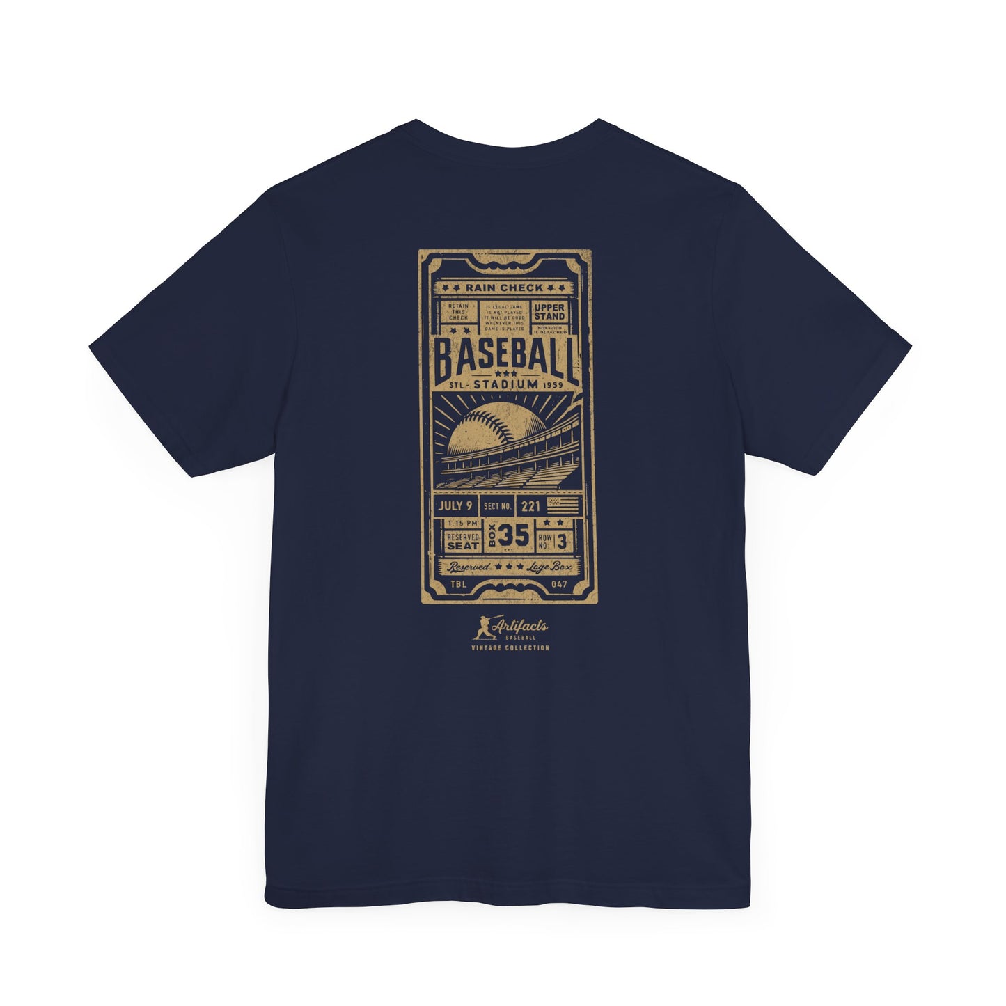 Box Seat Ticket_Artifacts Baseball Collection T-Shirt