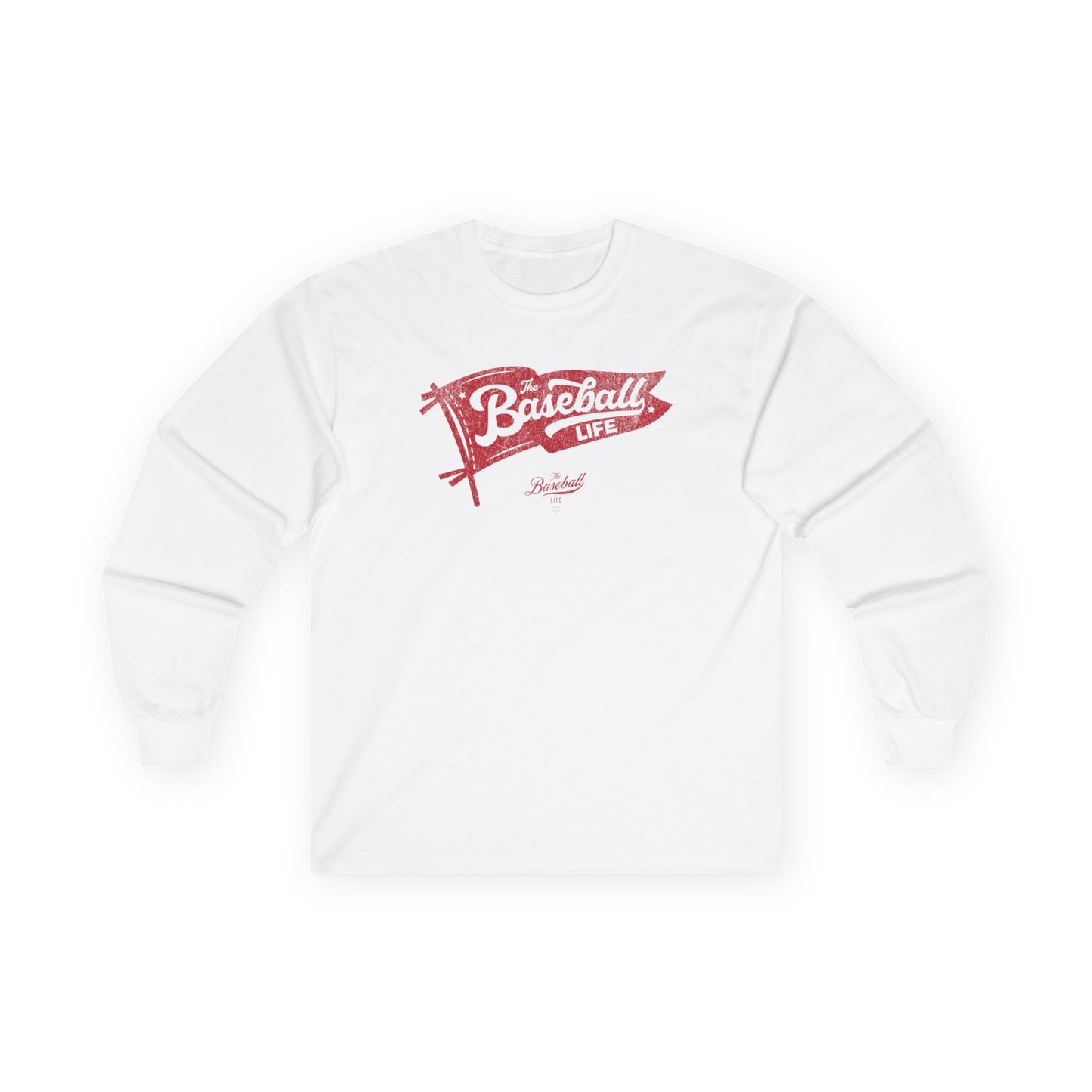 Classic Pennant_Red Print Long-Sleeve