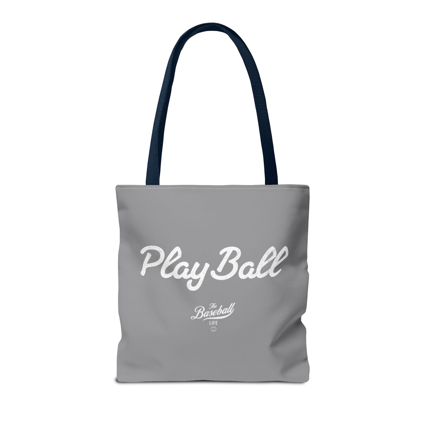 Play Ball Tote Bag_Gray with White Print