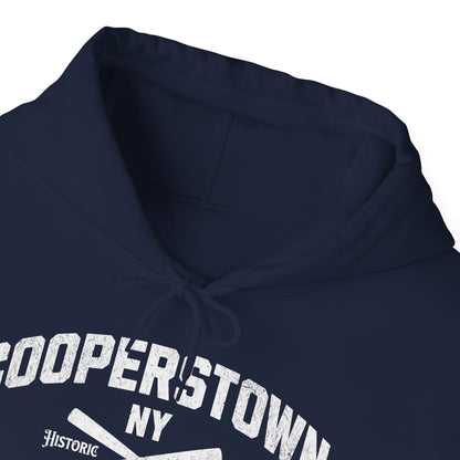 Cooperstown, NY Hoodie - White Print