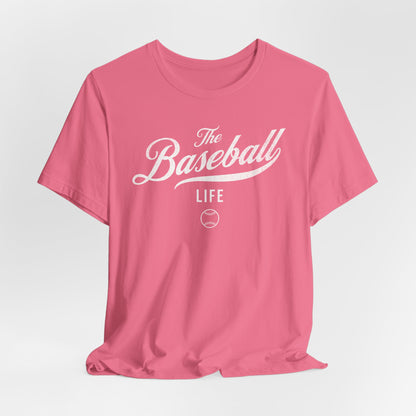 The Baseball Life Classic Script T-Shirt_White Print