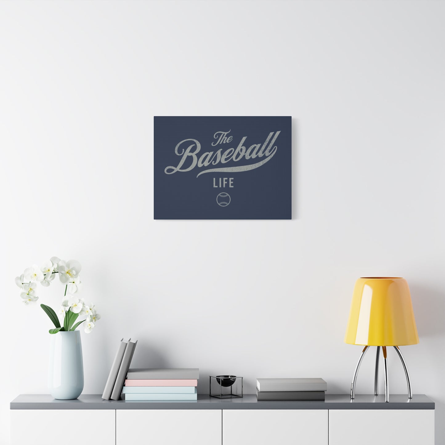 Wall Art Canvas_Navy w Silver Gray