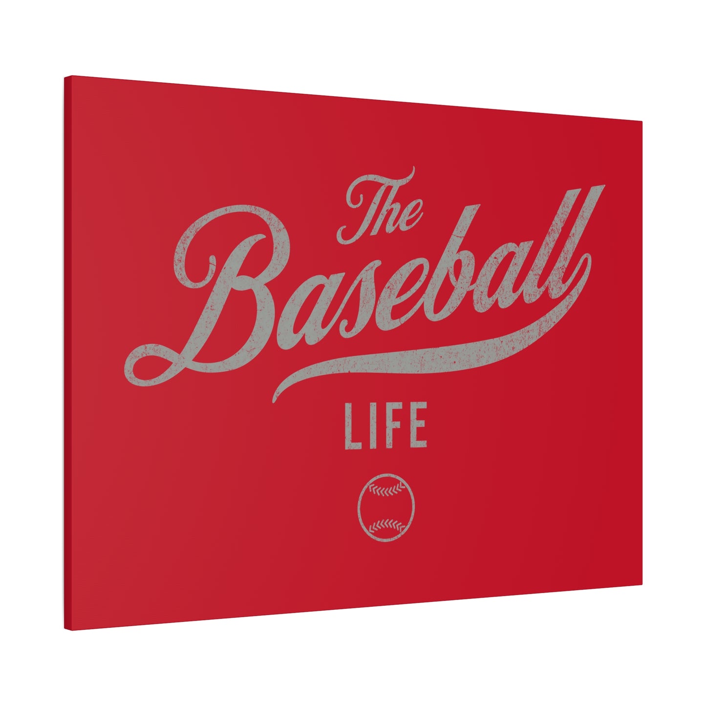 Wall Art Canvas_Red w Silver Gray