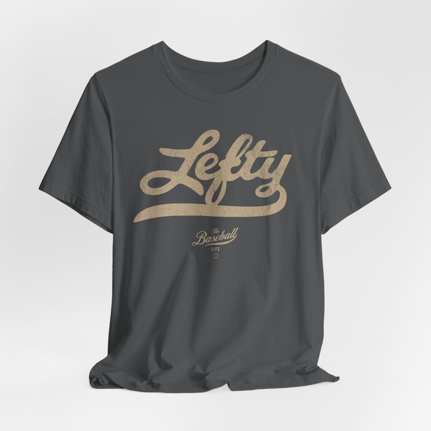 Lefty Baseball T-Shirt - Antique White Print