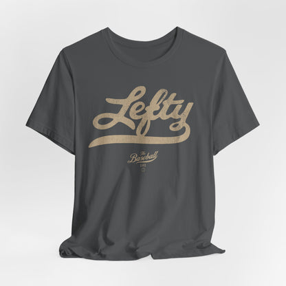Lefty Baseball T-Shirt - Antique White Print