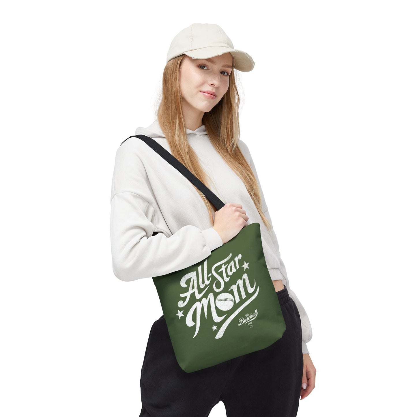 All-Star Mom Tote Bag_Military Green