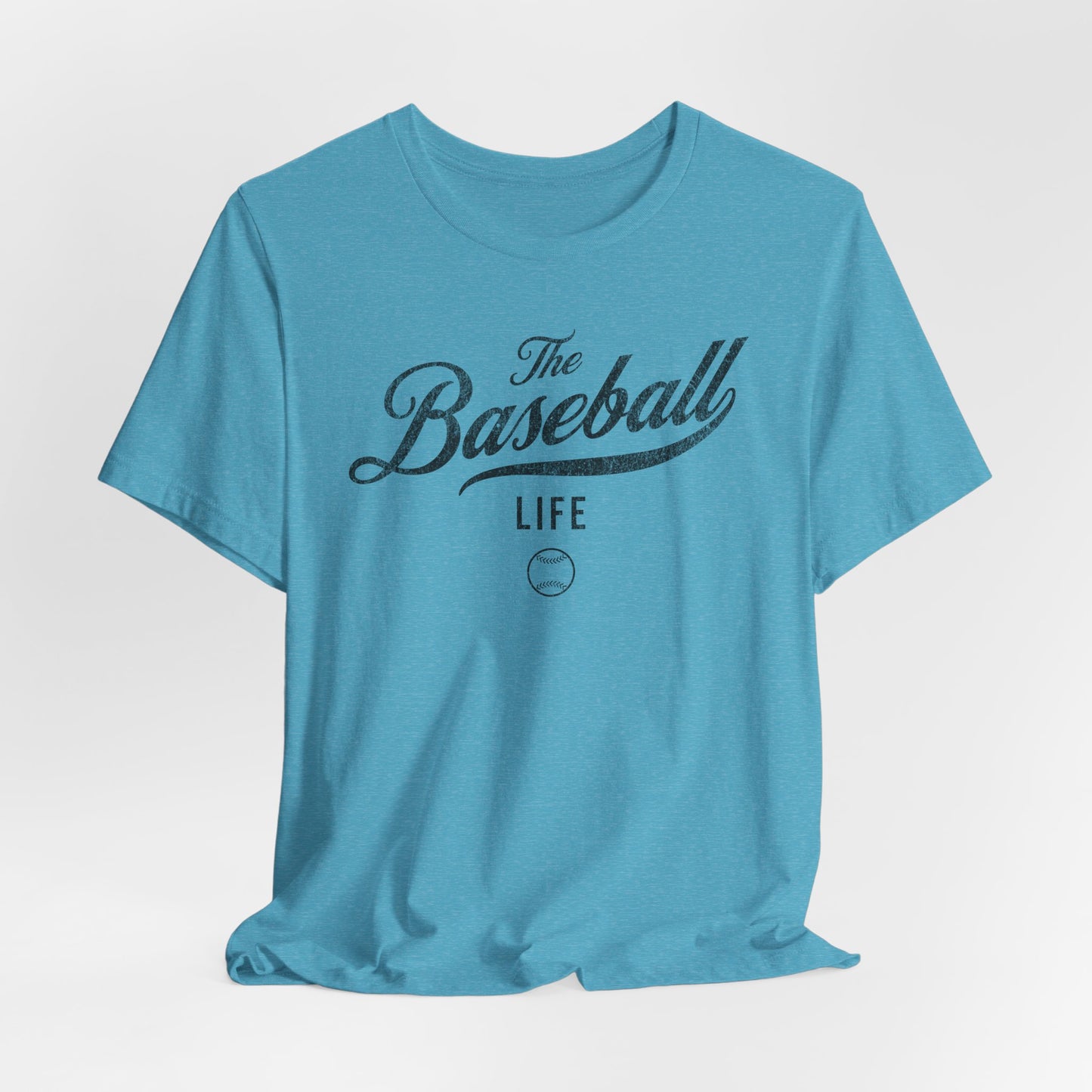 The Baseball Life Classic Script T-Shirt_Black Print