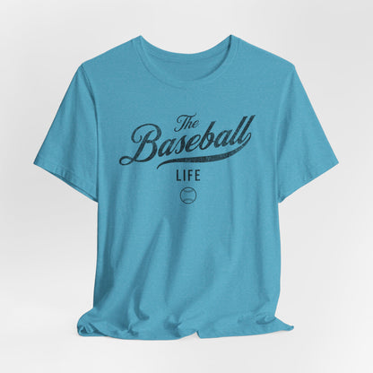 The Baseball Life Classic Script T-Shirt_Black Print