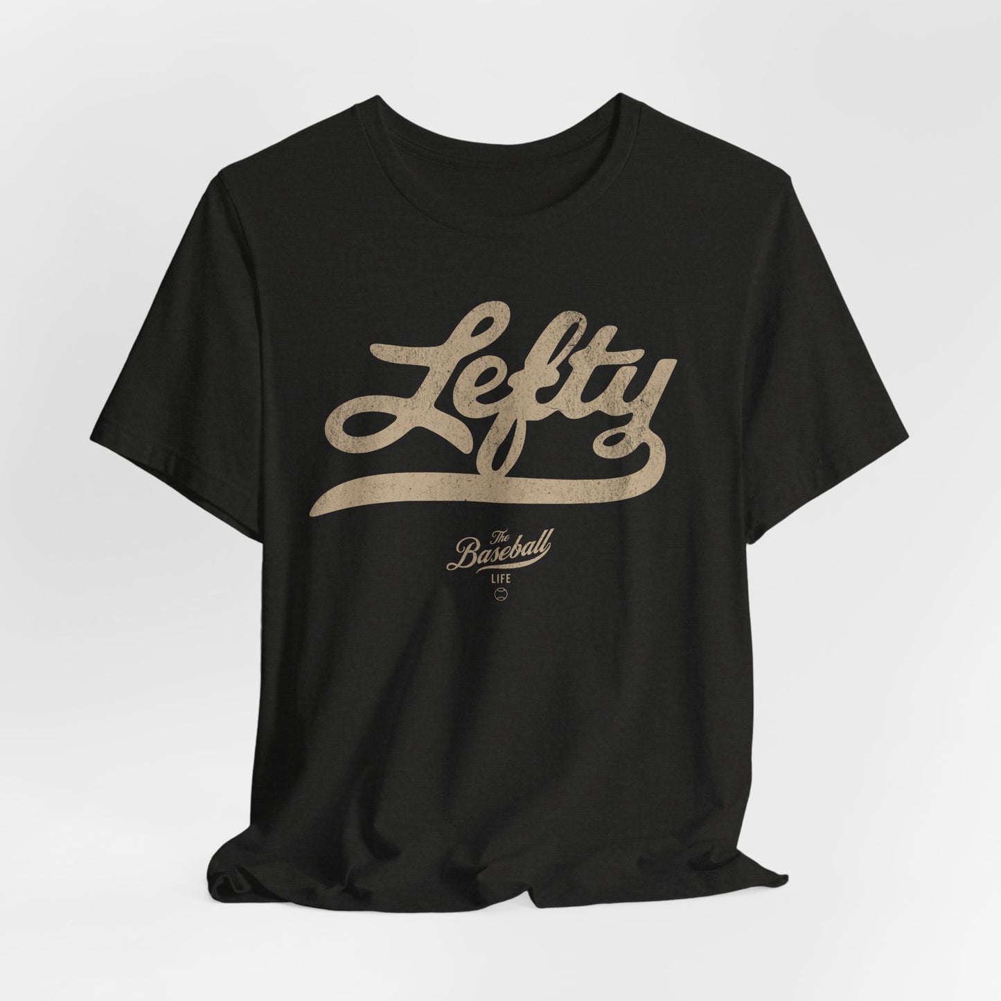 Lefty Baseball T-Shirt - Antique White Print