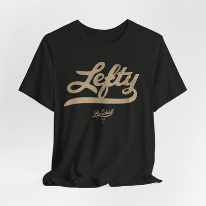 Lefty Baseball T-Shirt - Antique White Print