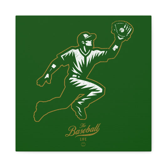 Player Icon Wall Art Canvas_Dark Green