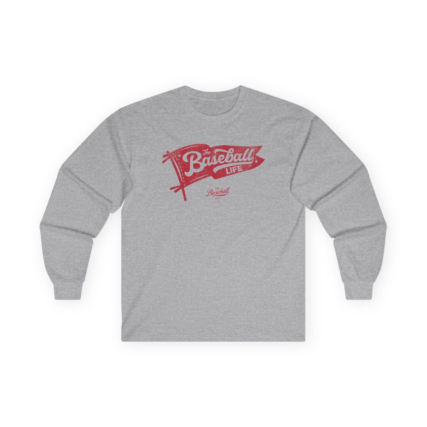 Classic Pennant_Red Print Long-Sleeve T-Shirt