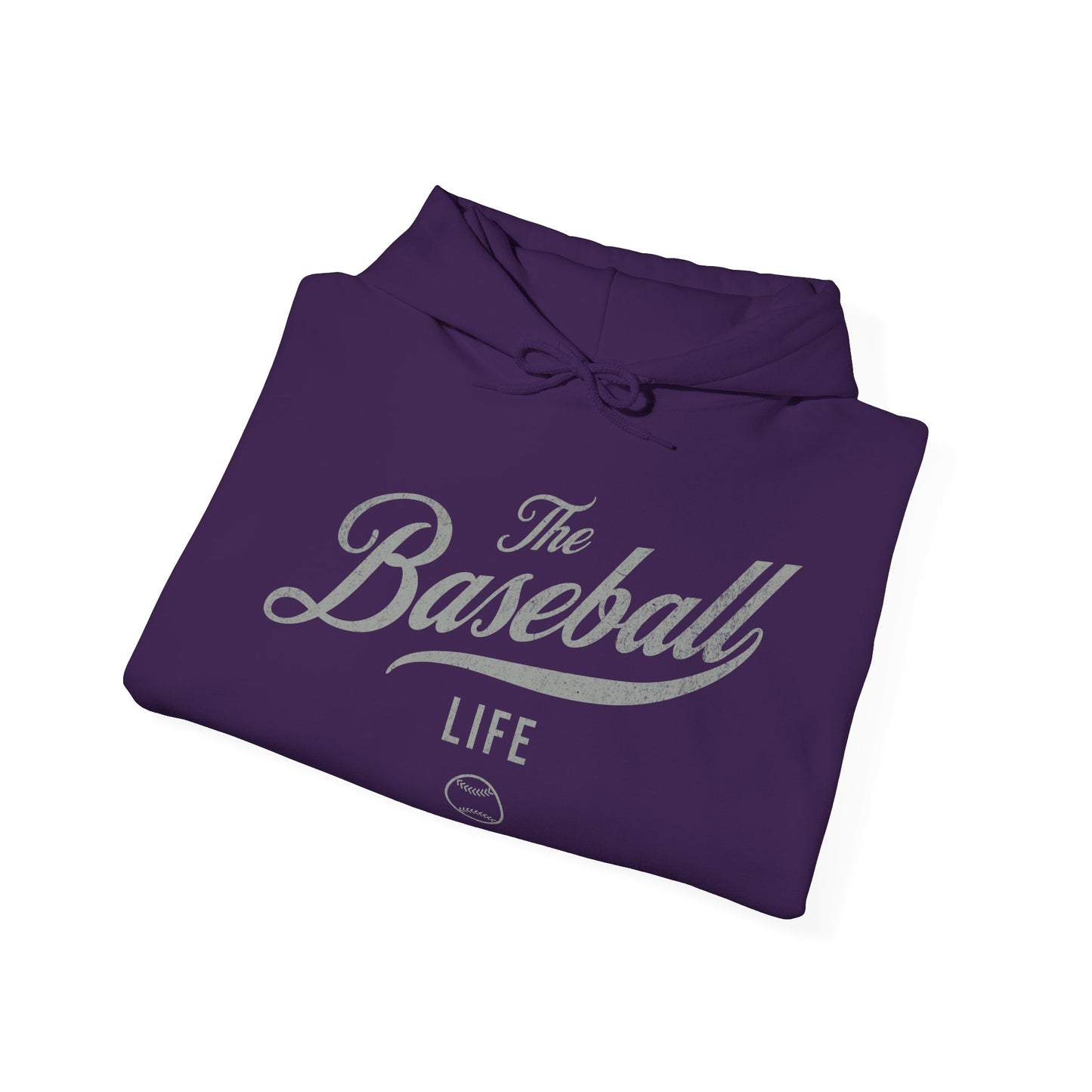 The Baseball Life Hoodie_Silver Gray Print