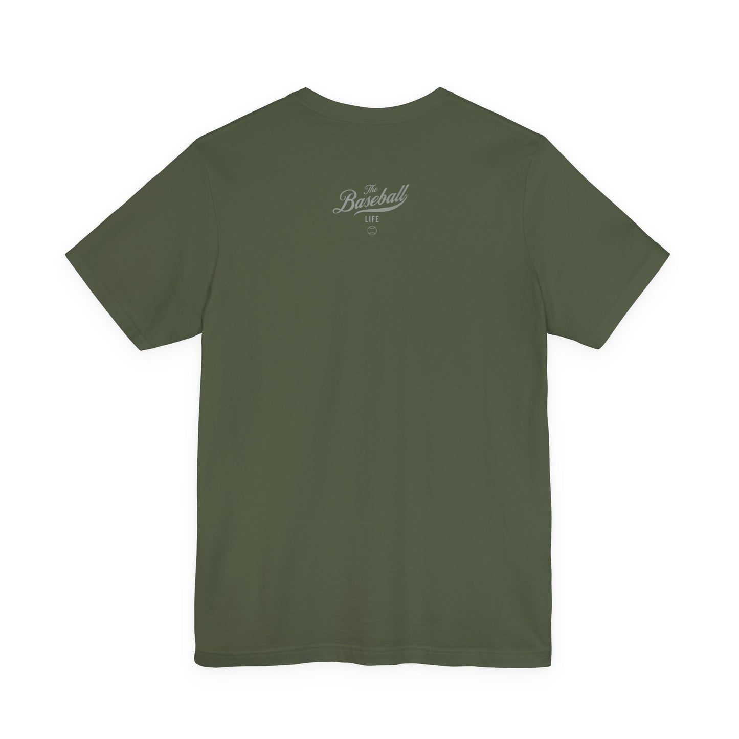 Support Youth Baseball_Silver Gray Print T-Shirt