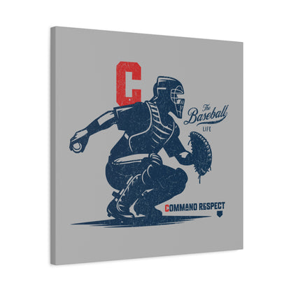 Catcher_Command Respect Wall Art Canvas_Light Gray