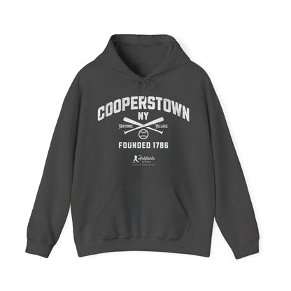 Cooperstown, NY Hoodie - White Print