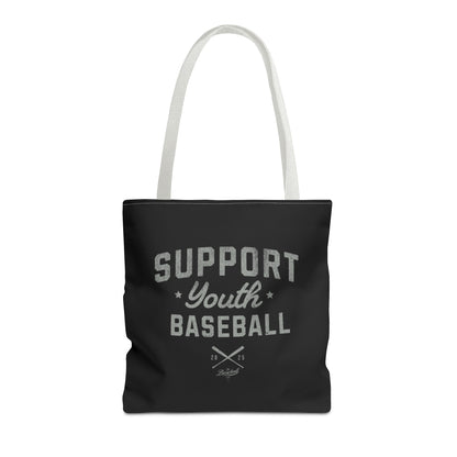 Support Youth Baseball Tote Bag_Black