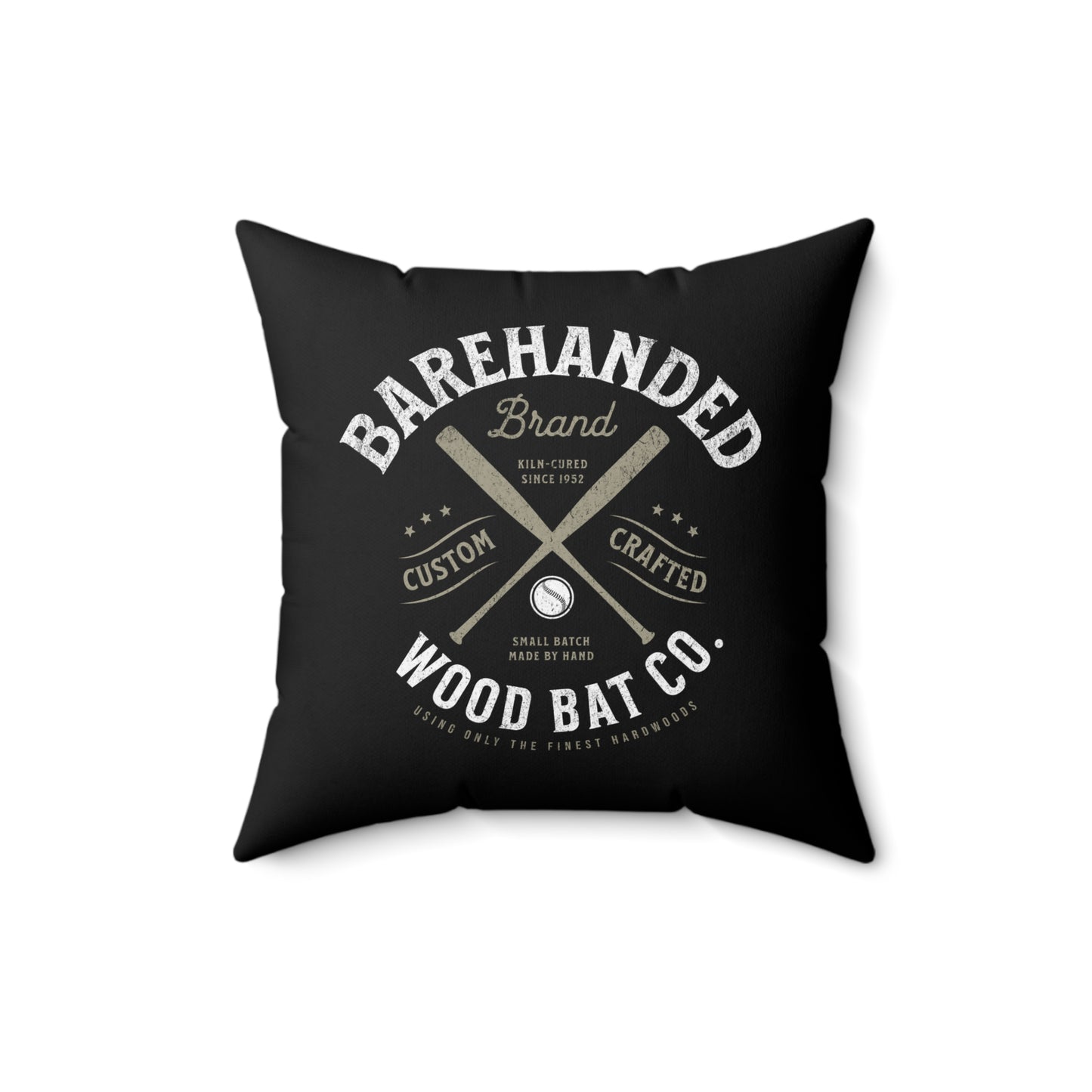Accent Pillow_Barehanded Wood Bat Co._Black