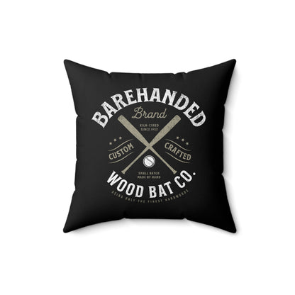 Accent Pillow_Barehanded Wood Bat Co._Black
