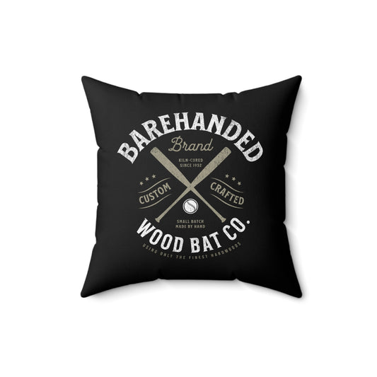 Accent Pillow_Barehanded Wood Bat Co._Black