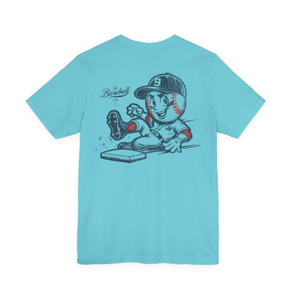 Mr. Baseball Mascot Sliding T-Shirt