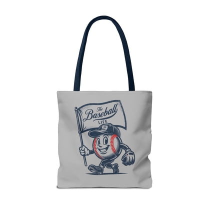 Mr. Baseball Mascot Flying Flag Tote