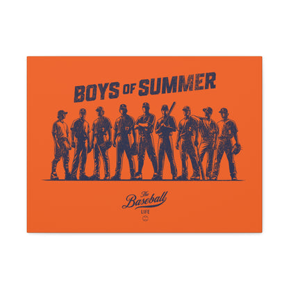 Boys of Summer Wall Art Canvas_Orange