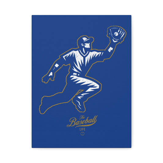 Player Icon Wall Art Canvas_Royal Blue