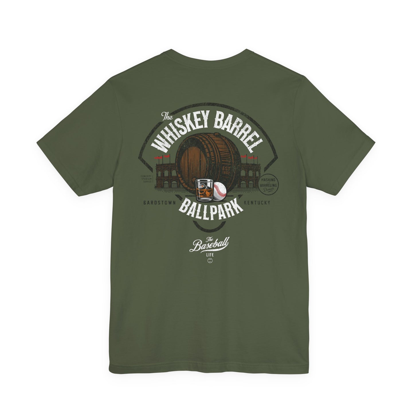 Whiskey Barrel Ballpark Baseball T-Shirt