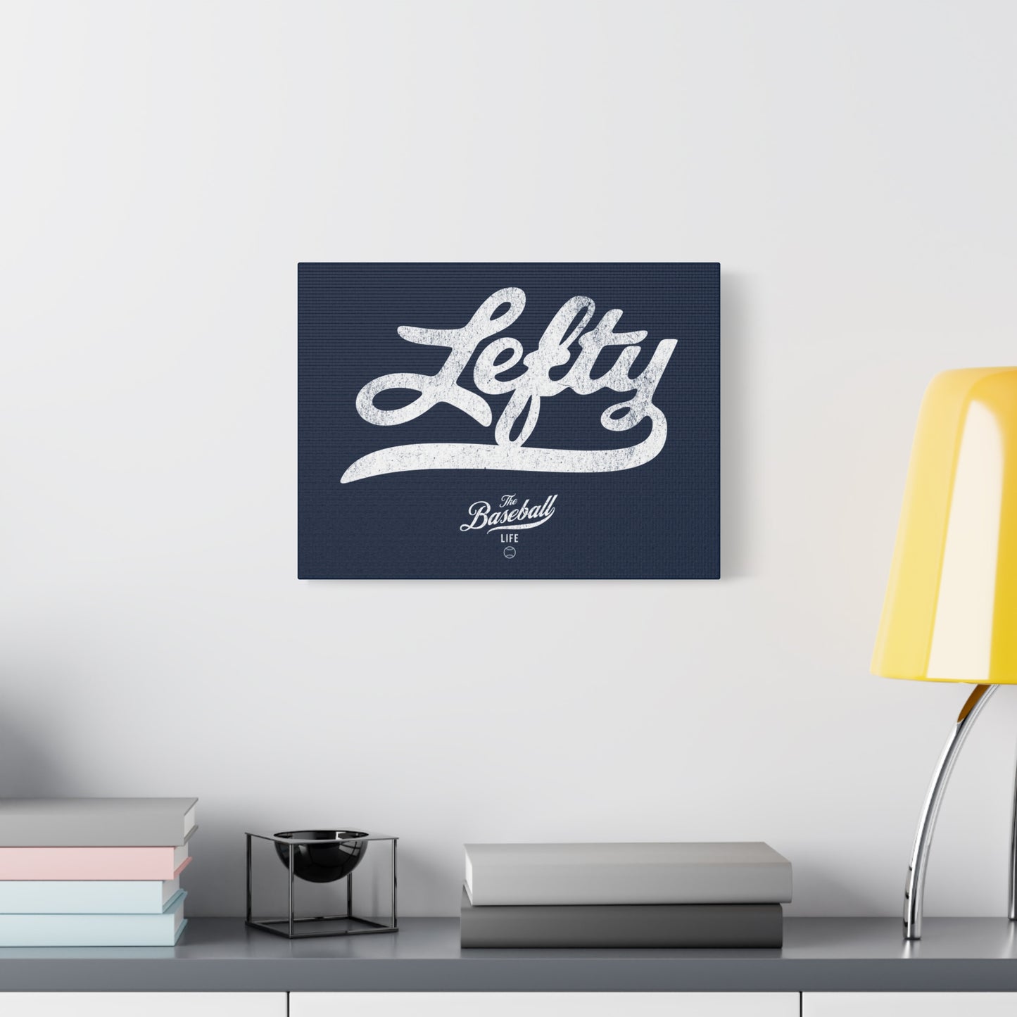 Lefty Wall Art Canvas_Navy