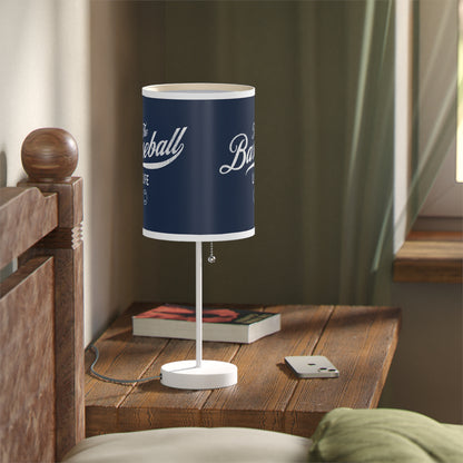 Table Lamp_Navy w White Print