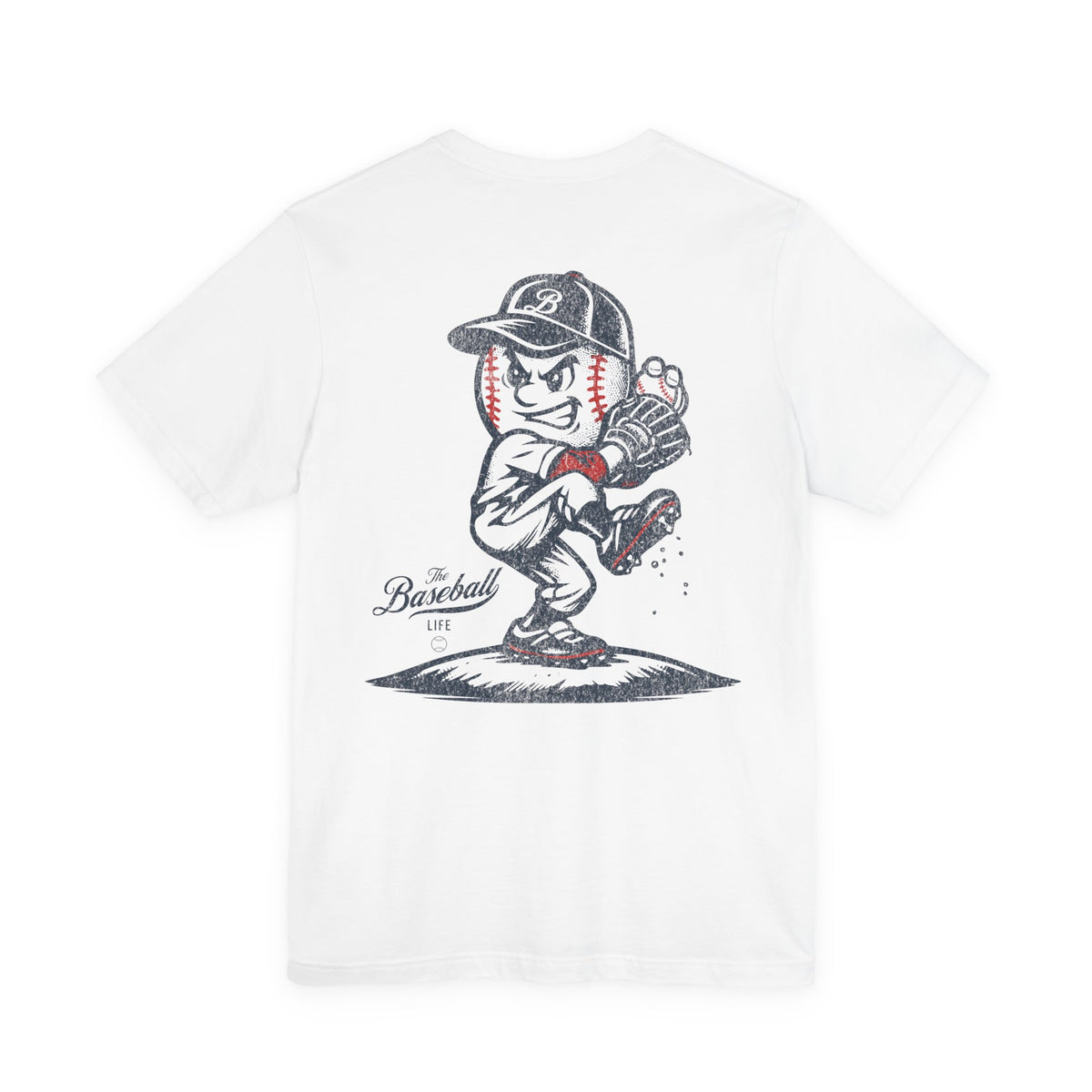 Mr. Baseball Mascot Pitching LEFTY T-Shirt