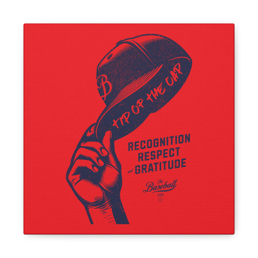 Tip of the Cap Wall Art Canvas_Red