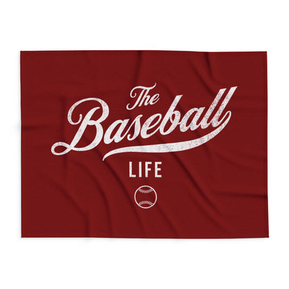 Fleece Blanket_Maroon w White Print