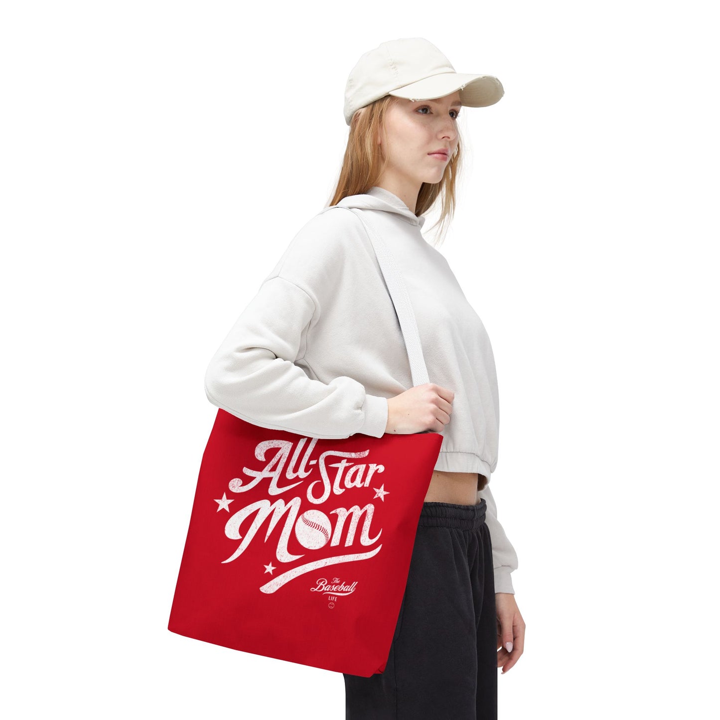 All-Star Mom Tote Bag_Red