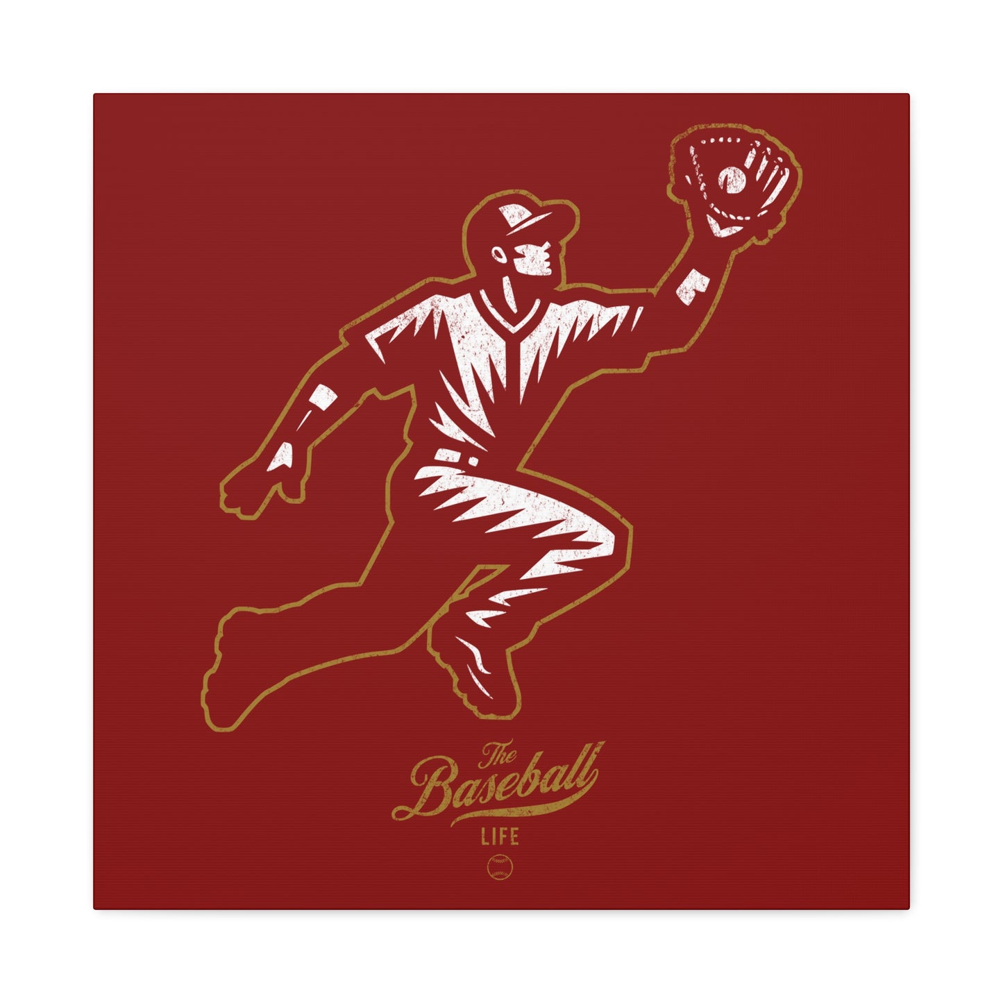 Player Icon Wall Art Canvas_Cardinal Red