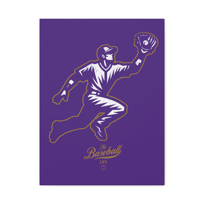 Player Icon Wall Art Canvas_Purple