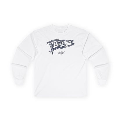 Classic Pennant_Navy Print Long-Sleeve